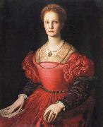 Agnolo Bronzino Portrait of Lucrezia Pucci Panciatichi oil